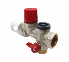 Группа безопасности бойлера (водонагревателя) 3/4", VALTEC, корпус из никелированной латуни, Pmax=10 бар
