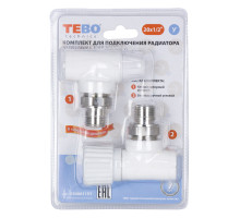 C--TB Комплект №12 3/4 (Клапан запорный угл. 25x3/4, вентиль угл. 25x3/4)