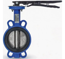 Затвор дисковый межфланц. DN100 чугунный (диск-нерж), Benarmo, PN16, Тmax=130°C, с рукояткой