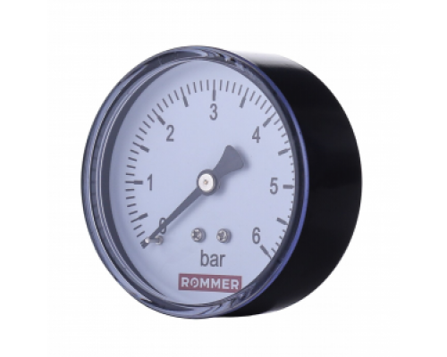 Манометр аксиальный D 50 х 1,0 МПа, 1/4", Rommer