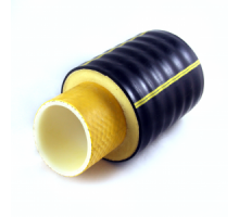 Труба D160мм РЕХ-А в теплоизоляции из вспененного полиуретана и в защитном гофрированном кожухе D200мм из ПЭ, 1,0 МПа, t° 95 °С