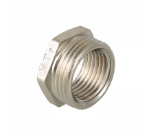 Футорка латунь никел., 3/8"х1/4" НР/ВР, VALTEC