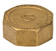 Заглушка латунь без покрытия ВР 1/8" STOUT
