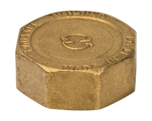 Заглушка латунь без покрытия ВР 1/8" STOUT