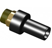 Переход с наружной резьбой Ø 25х3/4" (ПЭ/латунь), ПЭ100 SDR11, вода - 1,6 МПа, газ - 1,0 МПа, FOX, Польша, код AGZ025034