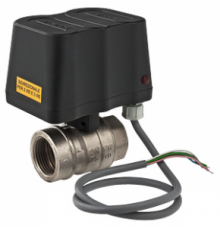 Кран шаровой 1" (Ду25) ВР/ВР с сервоприводом, ENOLGAS, латунь никел., полнопрох., PN16, t max 120 °С, S.2281N