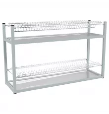 Стеллаж для тарелок ЭКОНОМ СКТК-2КЭ (сетки хром., каркас окраш.) 540х895х270 мм