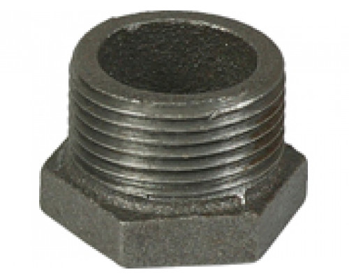Футорка из ковкого чугуна черн. НР/ВР; DN15 x 10 (1/2" х 3/8") (Китай)