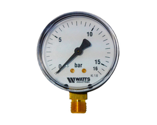 Манометр радиальный Watts MDR 100/16 0-16 бар RAD