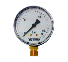 Манометр радиальный Watts MDR 63/16 0-16 бар RAD G 1/4