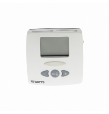 Термостат комнатный WFHT-LCD WATTS, 5-30˚С, 24B, Н.О.-Н.З., 3 режима работы, датчик температуры пола, ЖК-дисплей