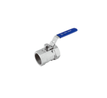 Кран шаровой 1/2" (Ду15) ВР/ВР, рычаг, Benarmo, корпус нерж.сталь, стандартнопрох., PN63, t max 180 °С