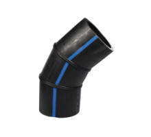 Отвод ПНД 200х60* 3-х сегментный сварной, L плеча не менее 150мм, ПЭ100 SDR17