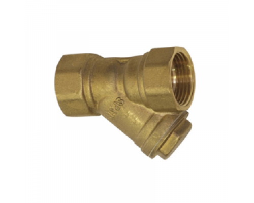 Фильтр механич. очистки косой 1/2" ВР (550 мкм), латунь, PN20, Тmax 120 °C, Китай