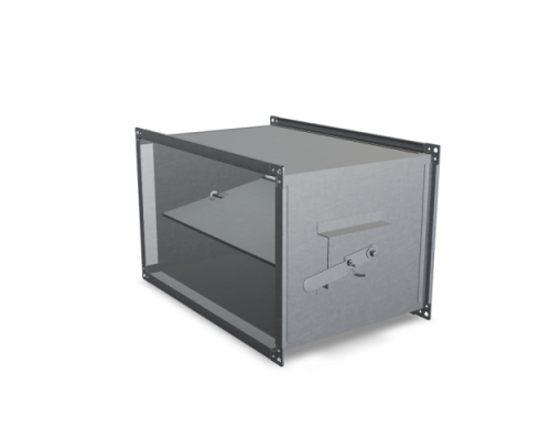 Дроссель-клапан прямоугольный 200x100 L=180 RG-50