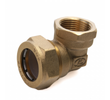 Угольник латунный Ø 20 мм c переходом на ВР g 3/4" LAVITA (Корея), PN15, Tmax=110 °C для соединения гофр. трубы из нерж. стали