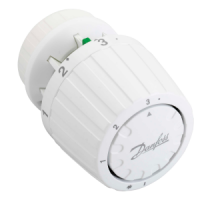 Головка термостатическая газовая, RTR 7090 (RA 2994) Danfoss, время срабат. 30 минут, Т 5 - 26 °С, присоед. клипсовое, цвет белый, 013G7090