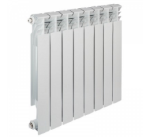 Радиатор алюминиевый TENRAD 500/8 секций, 1" (Ду25), Q=1166 Вт, 600х565х74 мм, вес 7,60 кг