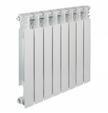 Радиатор алюминиевый TENRAD 500/8 секций, 1" (Ду25), Q=1166 Вт, 600х565х74 мм, вес 7,60 кг