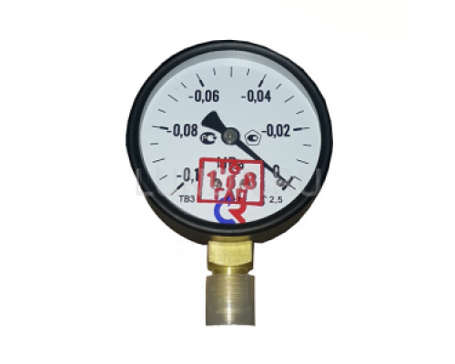 Вакуумметр радиальный D 40 х -0,1-0 МПа, 1/8", Тmax = 150 °С, тип ТВ-110Р Росма