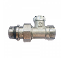 Клапан настроечный для радиатора 1/2" х 3/4" ЕК, прямой, с доп. уплот., VALTEC