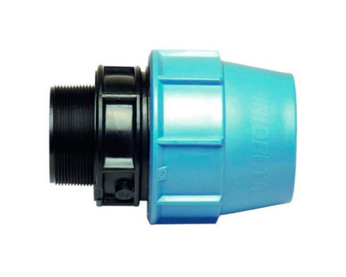 Муфта с наружной резьбой D50 / R 1 1/2 (НР) PN10 PPE