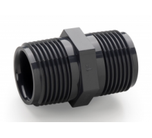 Ниппель ПВХ 1/2" НРхНР (1,6 МПа) COMER (Италия) NI610200PVC