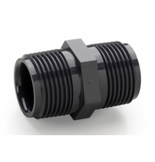 Ниппель ПВХ 1/2" НРхНР (1,6 МПа) COMER (Италия) NI610200PVC