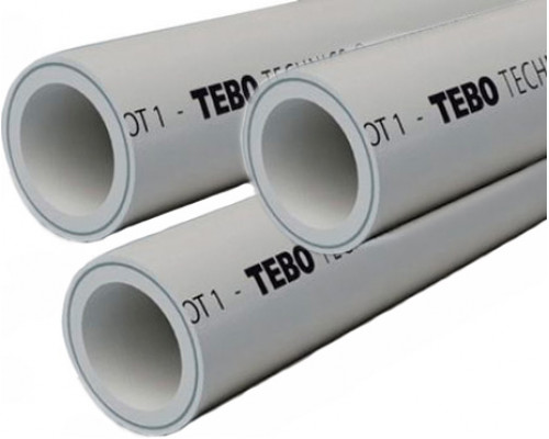 TR-MP-Gr Труба 90 PN20 (центр. арм.) (серый цв.)