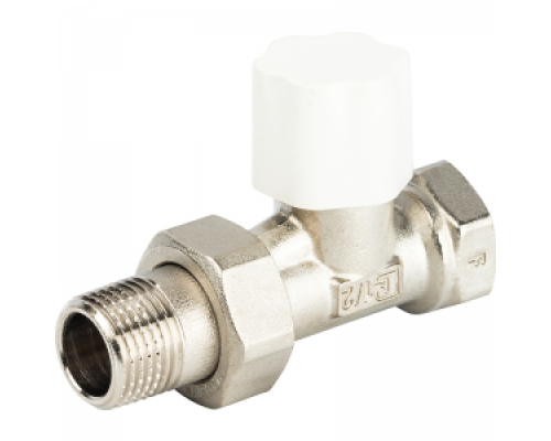 Клапан настроечный для радиатора 1/2", прямой, TEKNA DD 21, LUXOR