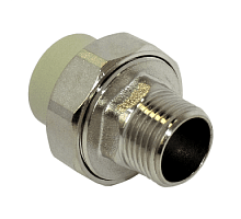 TR-TB-Gr Муфта комб. разъемная нар.р.(американка) 20x 1/2" O-ring (серый цв.)