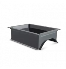Врезка прямоугольная Тип 3 300x300/Ø315 L=100
