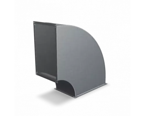 Отвод прямоугольный Тип 1 90° 500x900 R=150