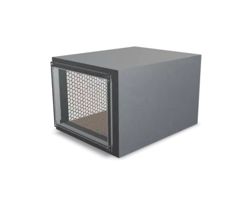 Шумоглушитель прямоугольный трубчатый 125x125 IT=50 L=1000