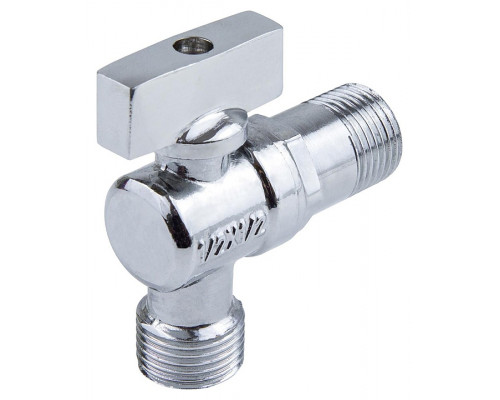 Кран шаровой 1/2"x1/2 НР/НР для с/т приборов, Aquasfera, угловой, лат.ник., 1043-02