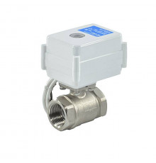 Кран шаровой 3/4" (Ду20) ВР/ВР, с электроприводом 220В, корпус нерж.сталь, полнопроходной, PN64, t max 120 °С, BV10, MotorValve